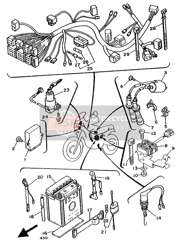 3LD825300100, Stop Switch Assy, Yamaha, 0