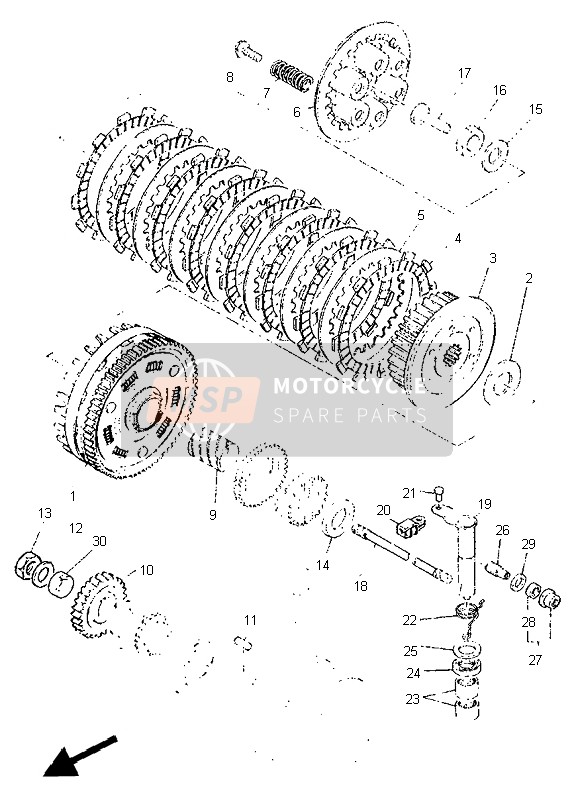 Yamaha SR500 1995 Clutch for a 1995 Yamaha SR500