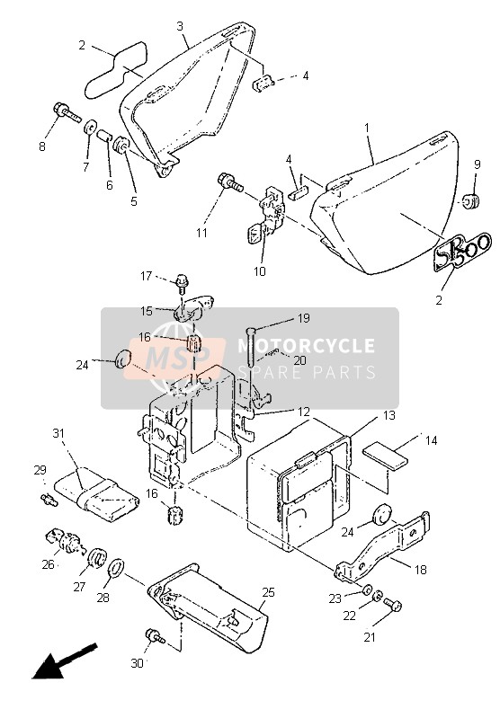 917010505500, Pin, Clevis, Yamaha, 2