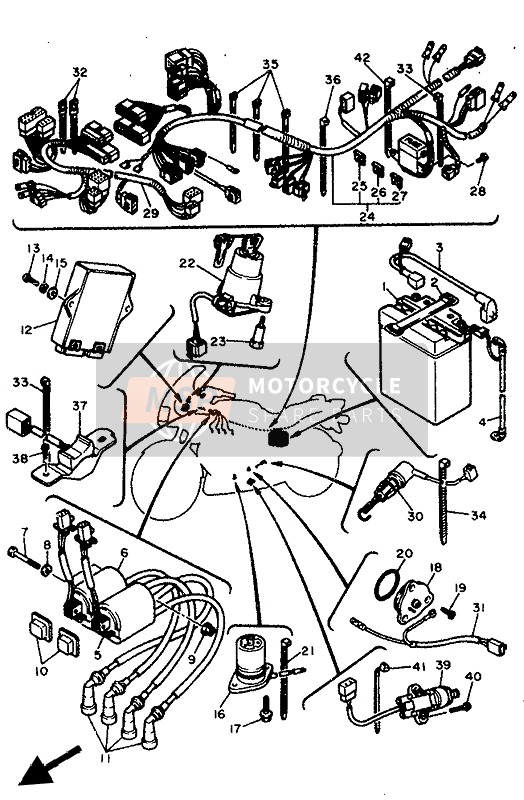 Yamaha FJ1200 1992 Electrical 2 for a 1992 Yamaha FJ1200