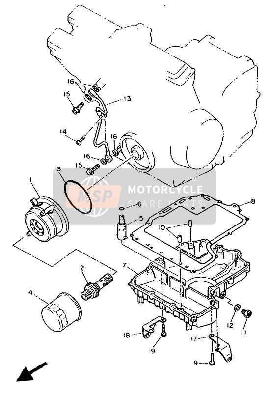 Yamaha FZR400RR 1992 Pulitore Dell'Olio per un 1992 Yamaha FZR400RR