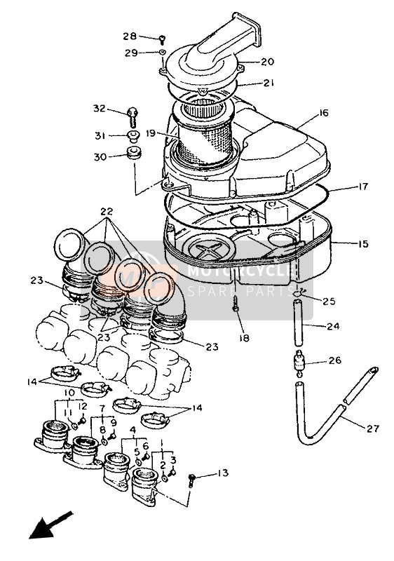 3TJ144570000, Joint, Yamaha, 2