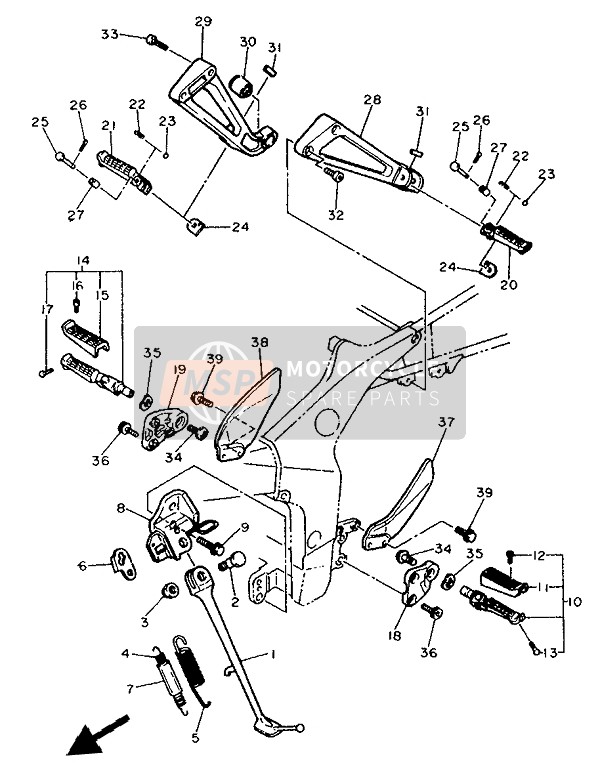 3HE274430000, Bracket 3, Yamaha, 2