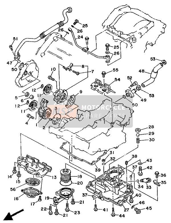 Yamaha TDM850 1992 Oil Pump for a 1992 Yamaha TDM850