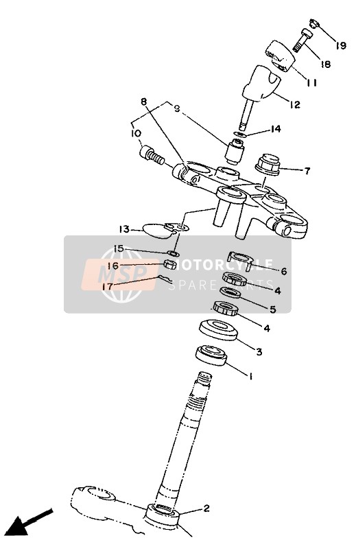 Yamaha TDM850 1992 Steering for a 1992 Yamaha TDM850