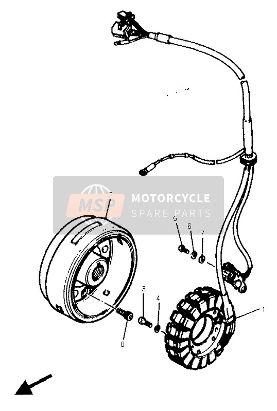 Yamaha SZR660 1995 GENERATOR für ein 1995 Yamaha SZR660