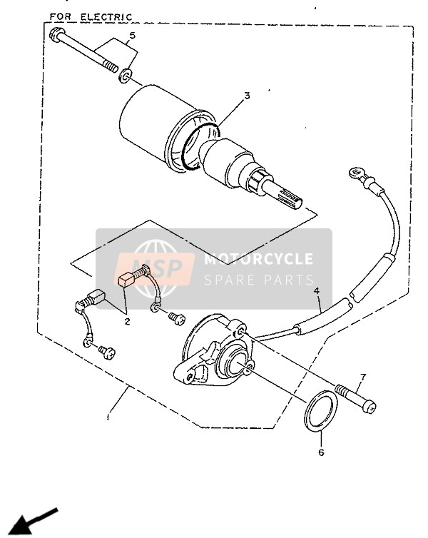 Yamaha TZR125R 1992 Starting Motor for a 1992 Yamaha TZR125R