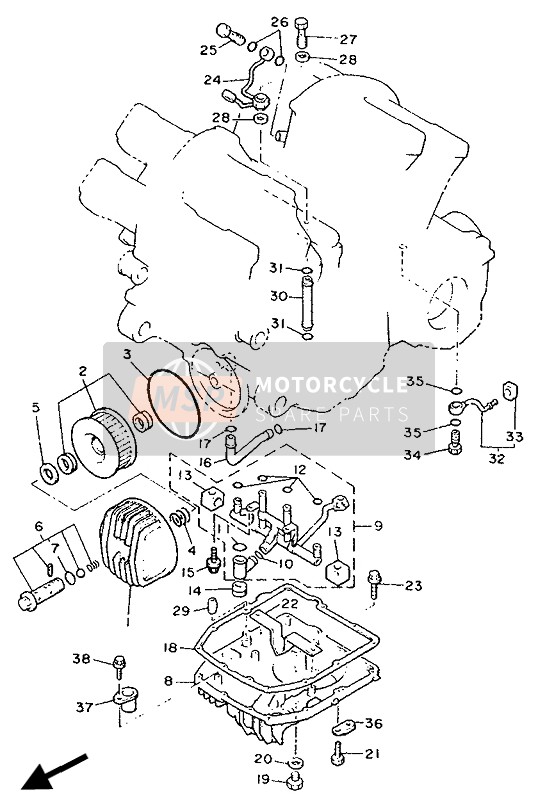 Yamaha V-MAX12 1992 Nettoyant à l'huile pour un 1992 Yamaha V-MAX12