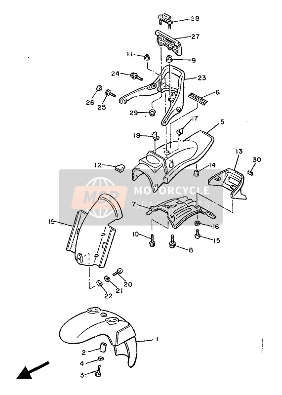 904641602100, Klem (1J7), Yamaha, 4