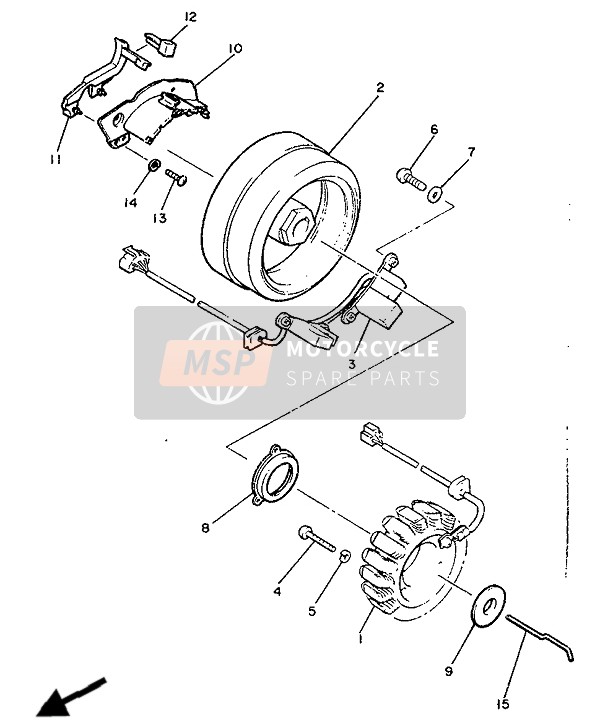 Yamaha V-MAX12 1992 Generator for a 1992 Yamaha V-MAX12