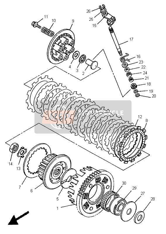 Yamaha TDM850 1995 Clutch for a 1995 Yamaha TDM850