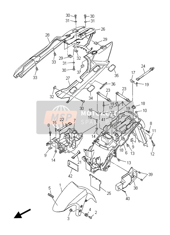 Yamaha FJR1300AS 2015 Fender for a 2015 Yamaha FJR1300AS