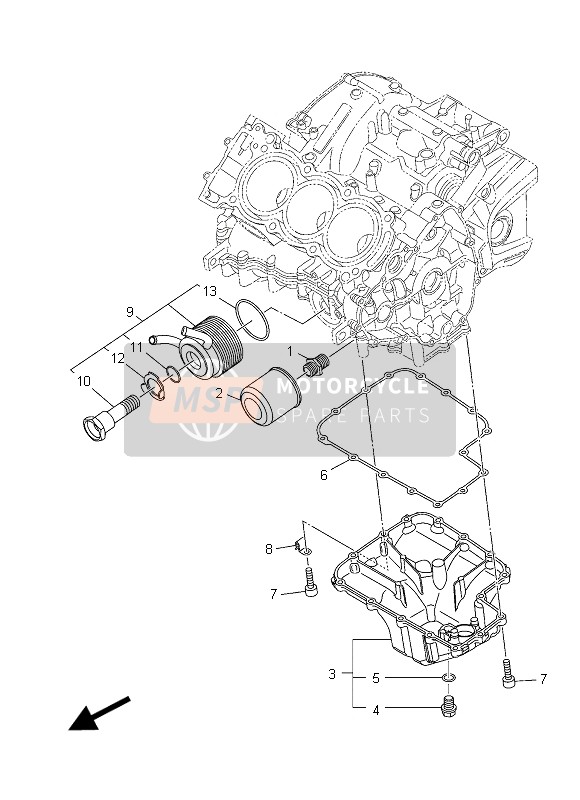 Yamaha MT09 2015 Oil Cleaner for a 2015 Yamaha MT09