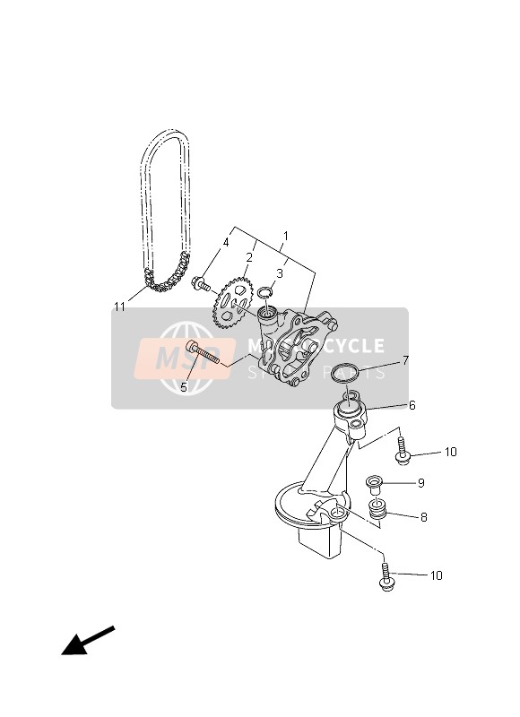 Yamaha MT09 ABS 2015 Bomba de aceite para un 2015 Yamaha MT09 ABS