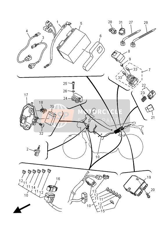 Yamaha MT09 ABS 2015 Electrical 1 for a 2015 Yamaha MT09 ABS