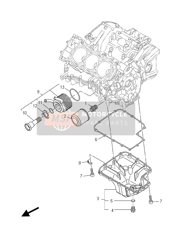 Yamaha MT09 TRACER ABS 2015 Nettoyant à l'huile pour un 2015 Yamaha MT09 TRACER ABS