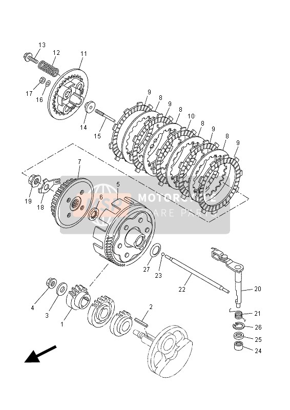 38BE63570100, Rod, Push 2, Yamaha, 1