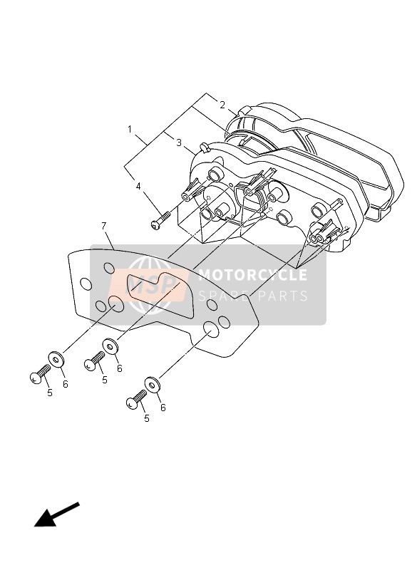 Yamaha XJ6 DIVERSION F ABS 2015 MESSGERÄT für ein 2015 Yamaha XJ6 DIVERSION F ABS