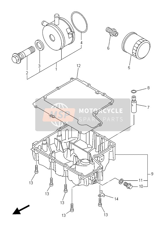 Yamaha XJ6N ABS 2015 Oil Cleaner for a 2015 Yamaha XJ6N ABS