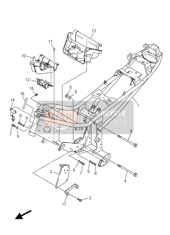 Yamaha XJ6N ABS 2015 Rahmen für ein 2015 Yamaha XJ6N ABS