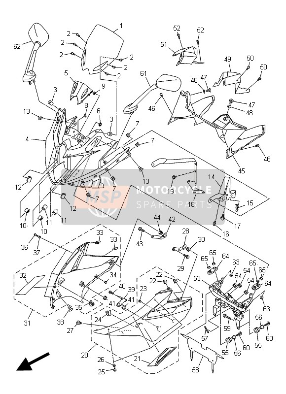 36CW283U60P6, Panel Assy 1, Yamaha, 0