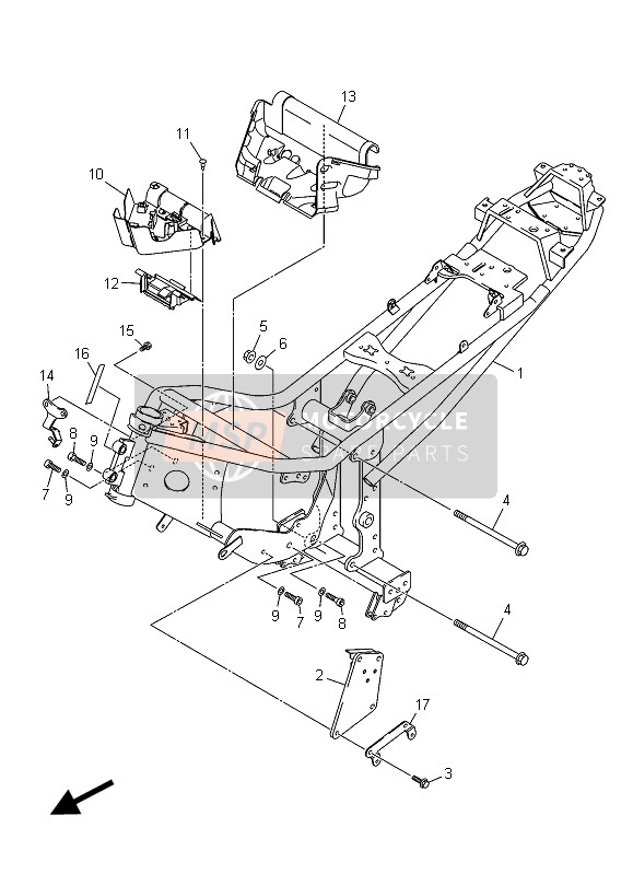 Yamaha XJ6S ABS 2015 Frame for a 2015 Yamaha XJ6S ABS