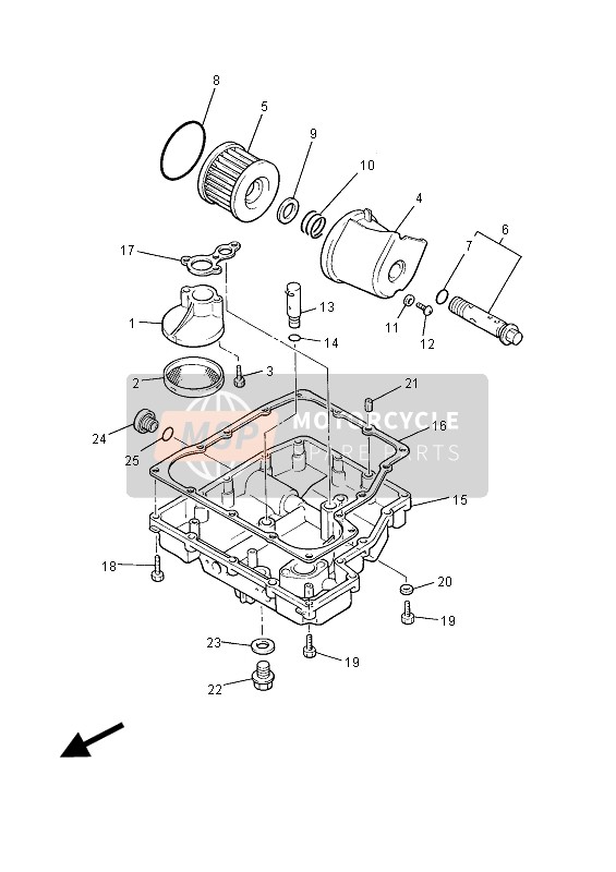 Yamaha XJR1300 2015 ÖLFILTER für ein 2015 Yamaha XJR1300