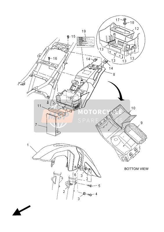 56PF174T0000, Insulator, Side Cover 2, Yamaha, 1