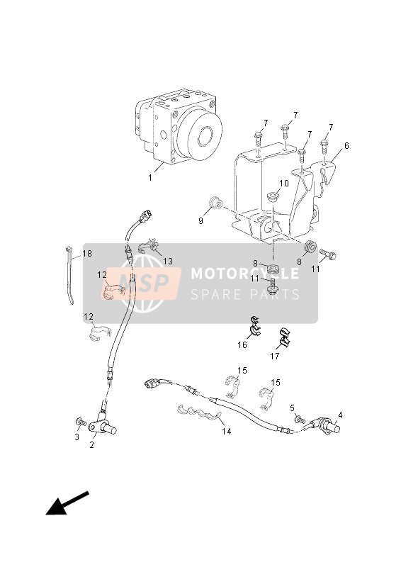 Yamaha XT660ZA TENERE 2015 Elettrico 3 per un 2015 Yamaha XT660ZA TENERE