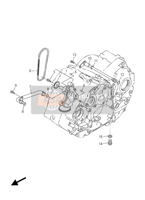 Yamaha XVS950CR 2015 ÖLPUMPE für ein 2015 Yamaha XVS950CR