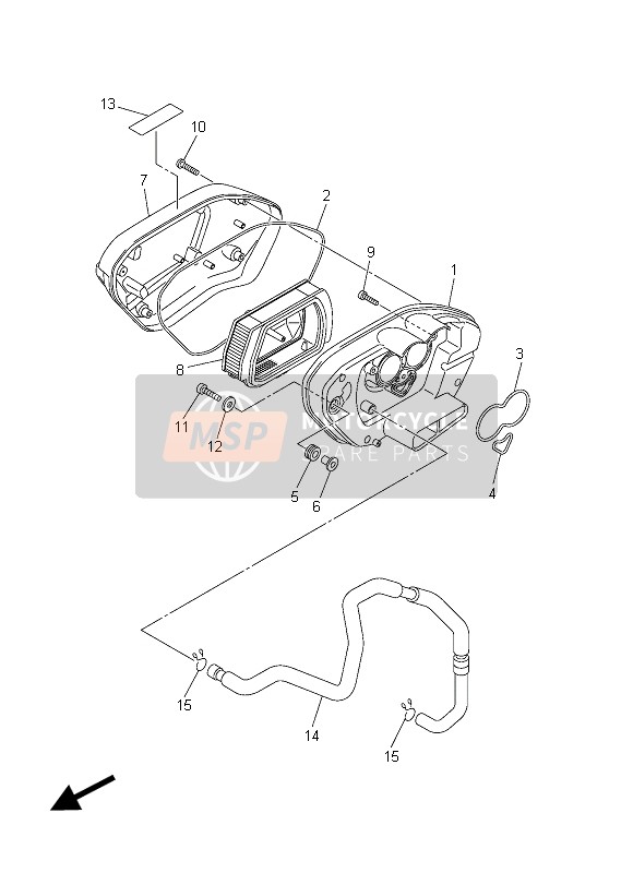 Yamaha XVS950CR 2015 Intake 2 for a 2015 Yamaha XVS950CR