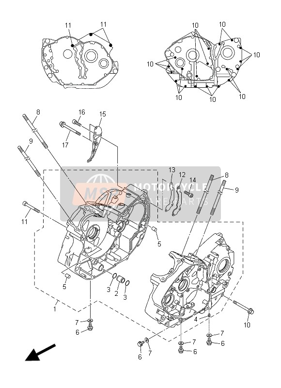 Yamaha XVS950CR 2015 Carter pour un 2015 Yamaha XVS950CR