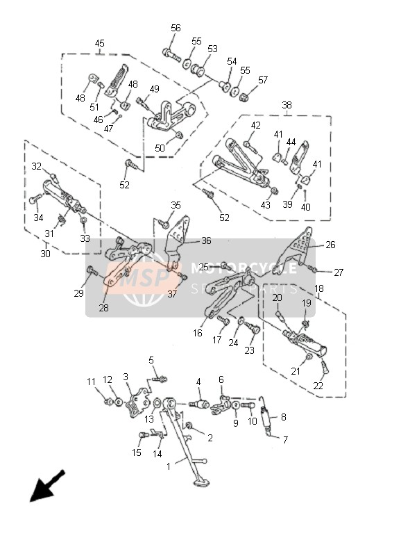 5EB274420000, Support 2, Yamaha, 1