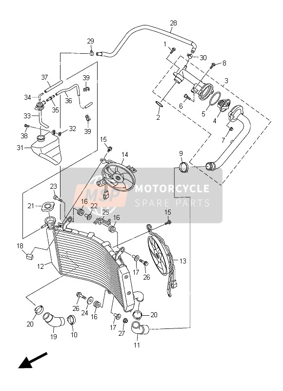 2CR124101200, Thermostat Assy, Yamaha, 0