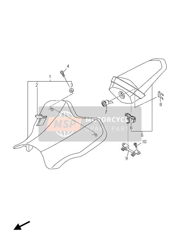 901100616300, Bolt, Hexagon Socket Head, Yamaha, 1