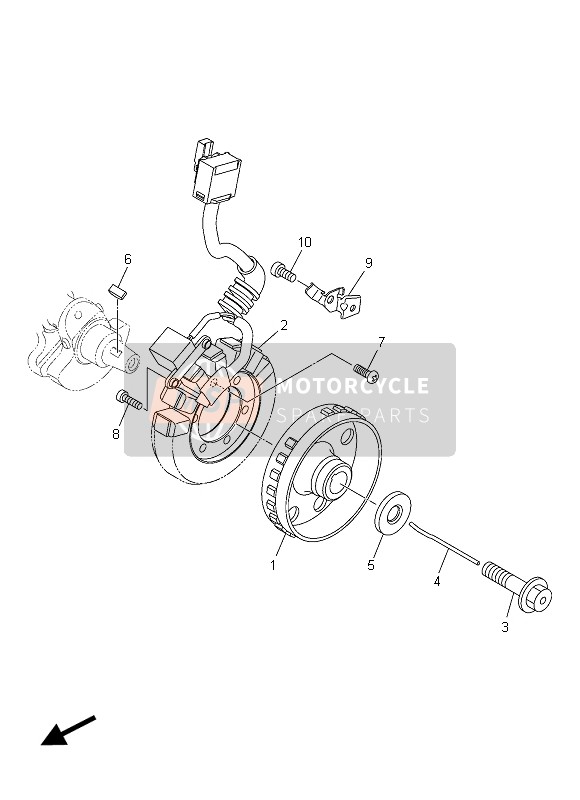 Yamaha YZF-R1 2015 Generatore per un 2015 Yamaha YZF-R1