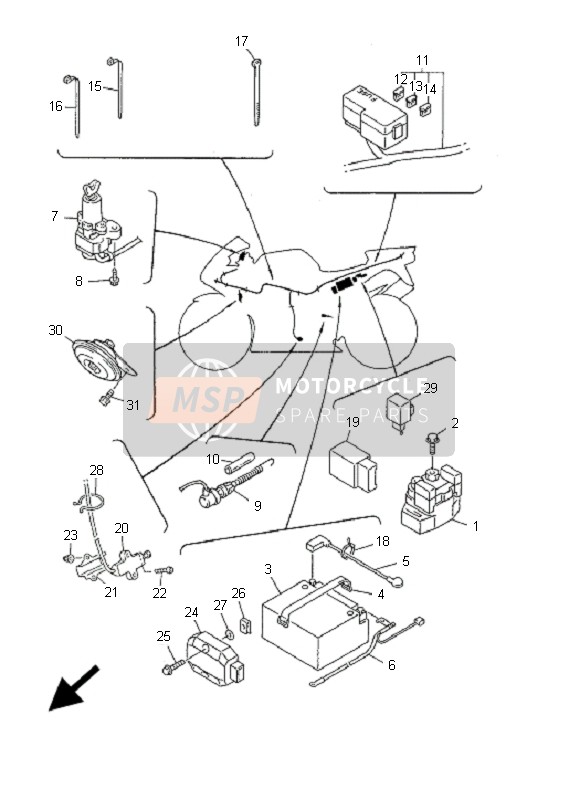 5JJ823880000, Plate, Yamaha, 1