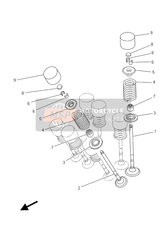 2MSE21531000, Lifter, Valve, Yamaha, 0