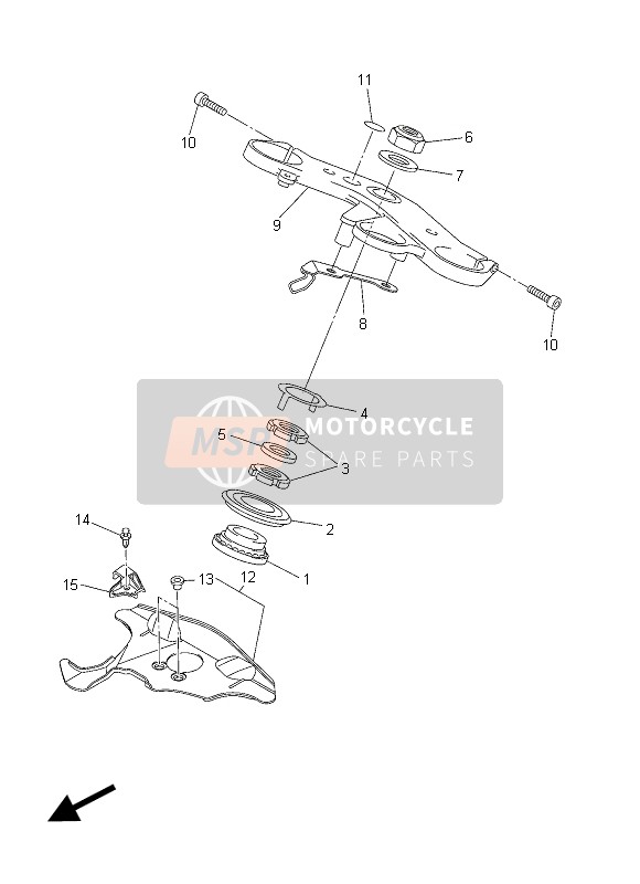 Yamaha YZF-R6 2015 Timone per un 2015 Yamaha YZF-R6