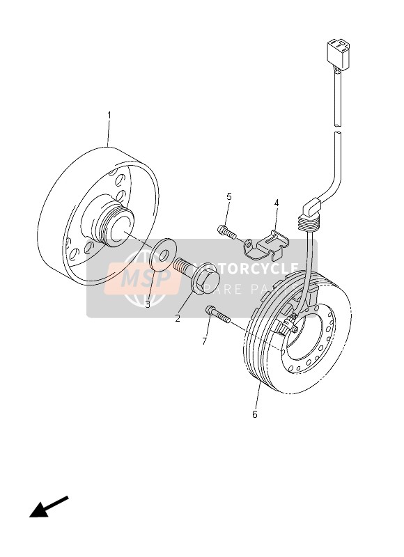 Yamaha YZF-R6 2015 Generator voor een 2015 Yamaha YZF-R6