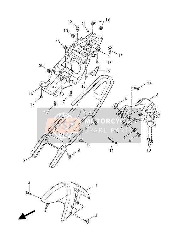 5D7F16291000, Paraspruzzi, Yamaha, 0