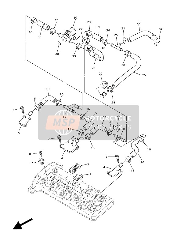 Yamaha FJR1300A 2016 LUFTEINLASSSYSTEM für ein 2016 Yamaha FJR1300A