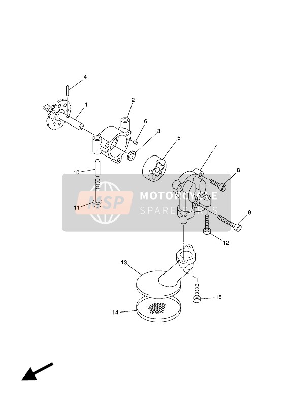 Yamaha FJR1300AS 2016 Oil Pump for a 2016 Yamaha FJR1300AS