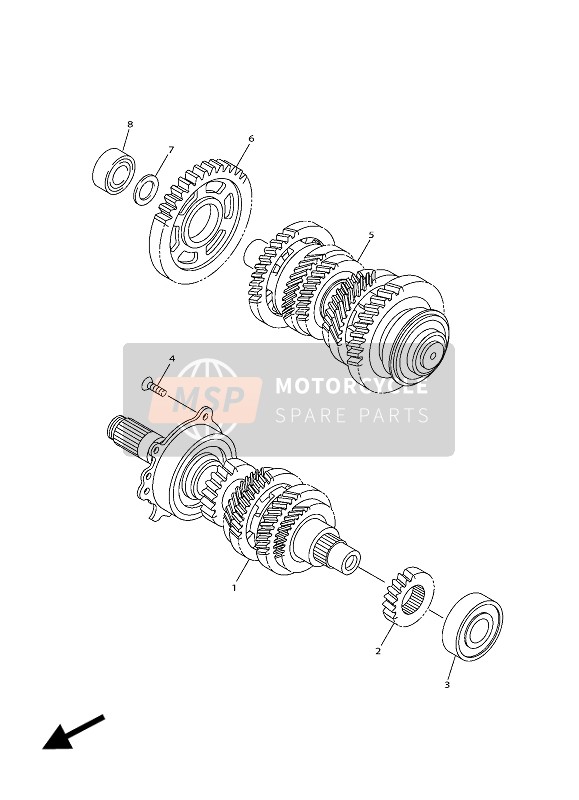 Yamaha FJR1300AS 2016 Transmission for a 2016 Yamaha FJR1300AS