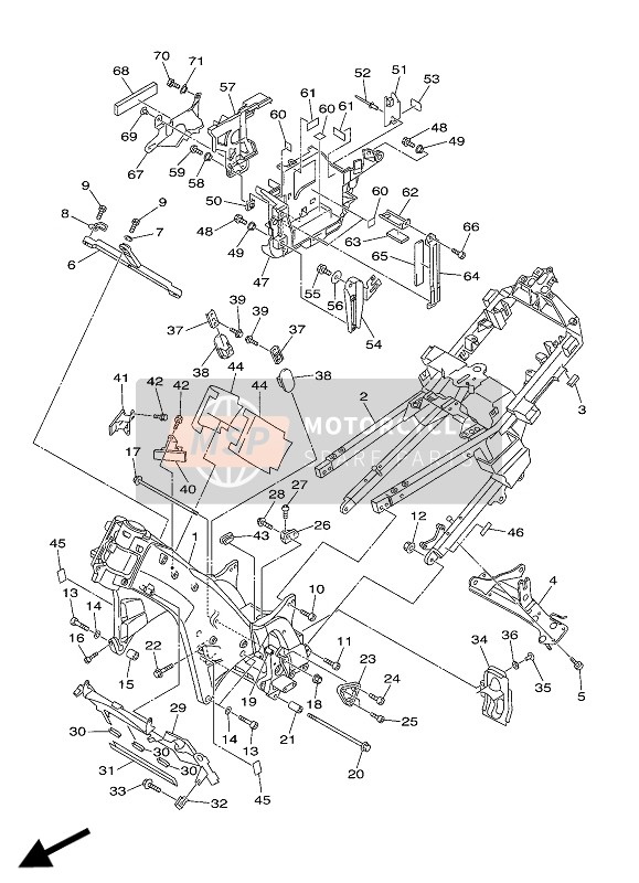 1MC2836H0100, Bracket 5, Yamaha, 1