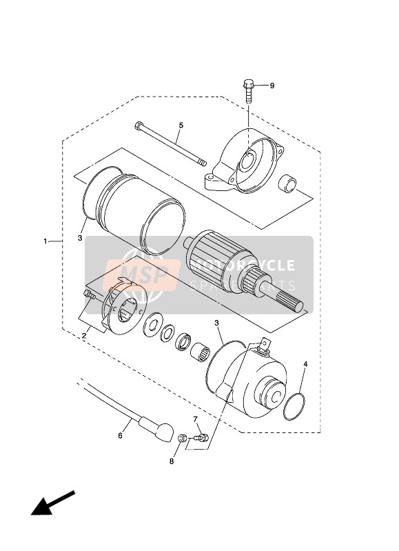 Yamaha FJR1300PA 2016 Comenzando Motor 4 para un 2016 Yamaha FJR1300PA