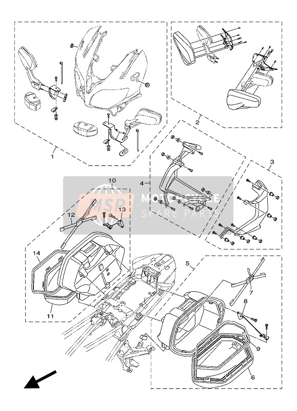 Yamaha FJR1300PA 2016 Alternate 3 For Chassis for a 2016 Yamaha FJR1300PA