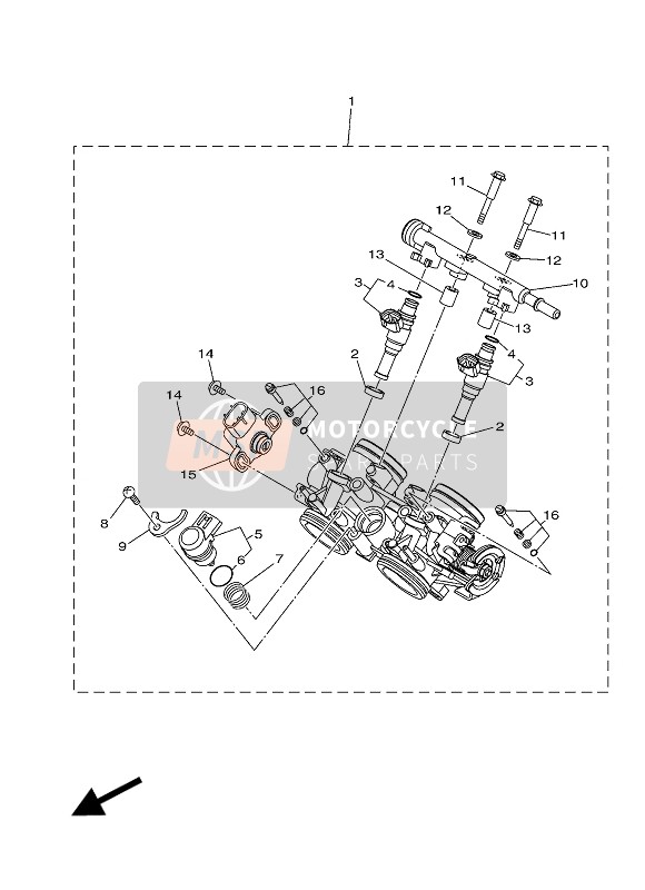 Yamaha MT07 ABS 2016 EINLASS 2 für ein 2016 Yamaha MT07 ABS