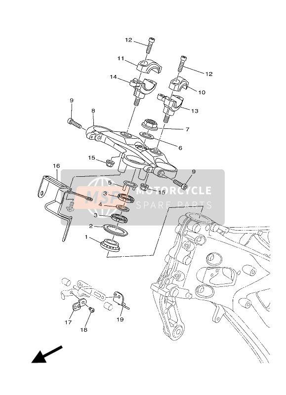 Yamaha MT09 2016 Direccion para un 2016 Yamaha MT09