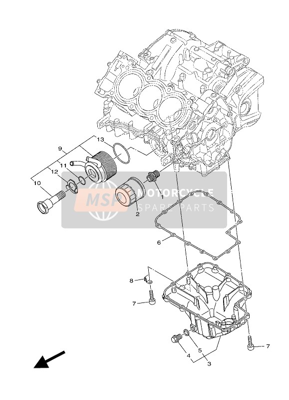 Yamaha MT09 ABS 2016 Pulitore Dell'Olio per un 2016 Yamaha MT09 ABS